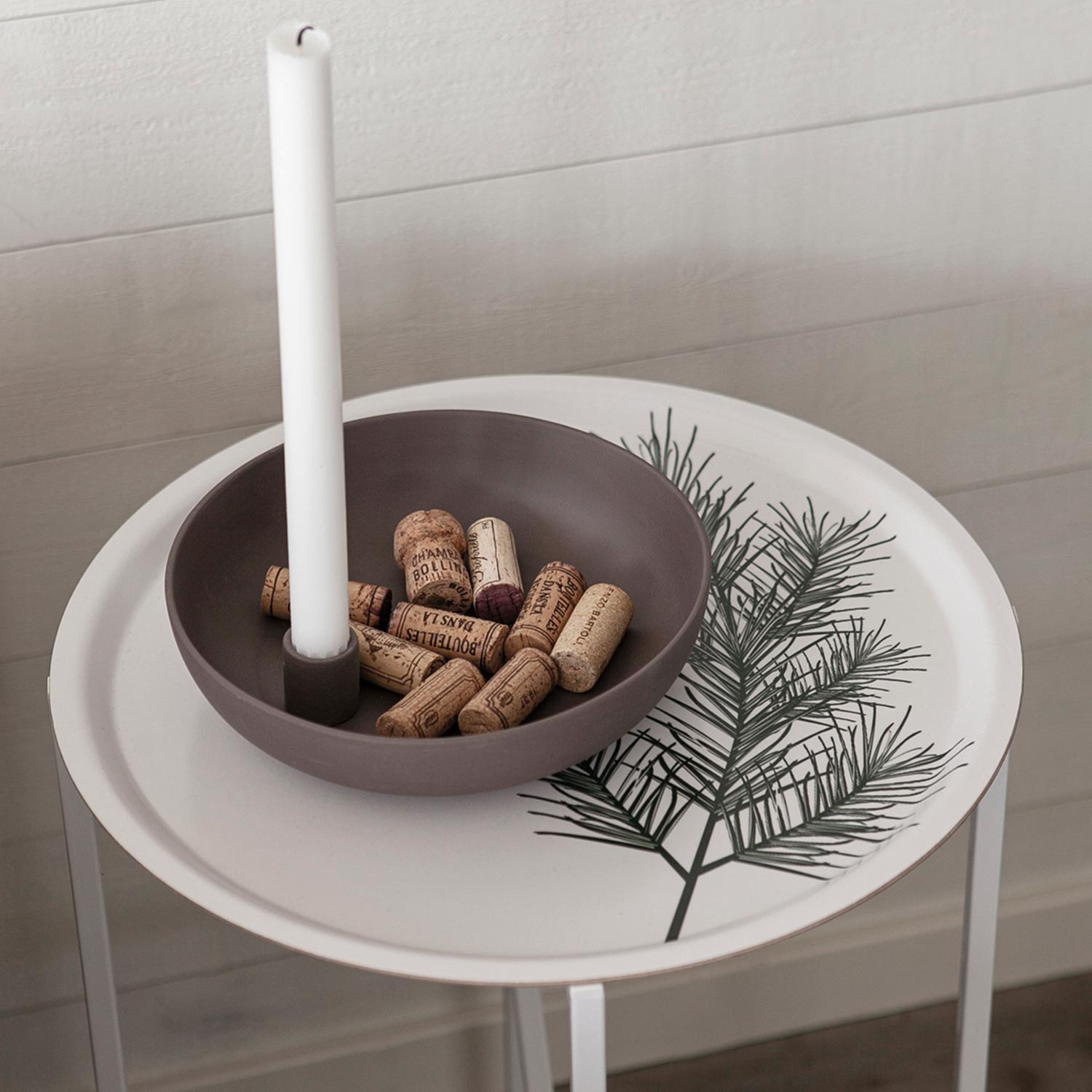 lidatorp kerzenhalter braun storefactory L kerze tanne 84427