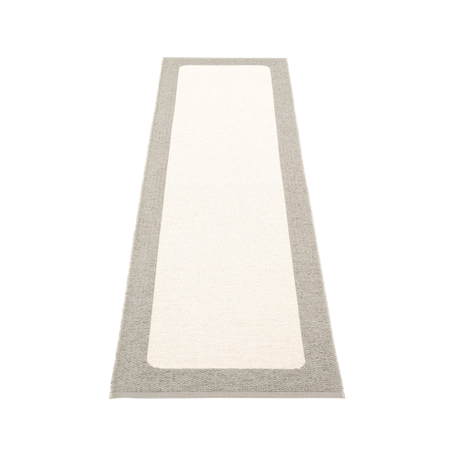 pappelina ilda teppich warm grey vanilla 70 240 cm 78978