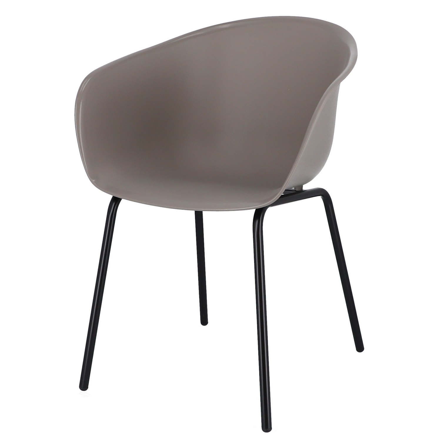 Jan Kurtz - Mato Stuhl taupe-schwarz