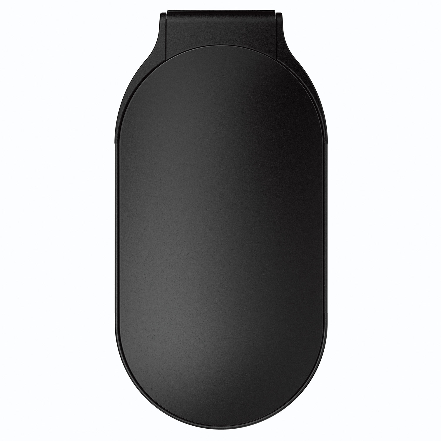 simplehuman treteimer schmal edelstahl schwarz oben 98320