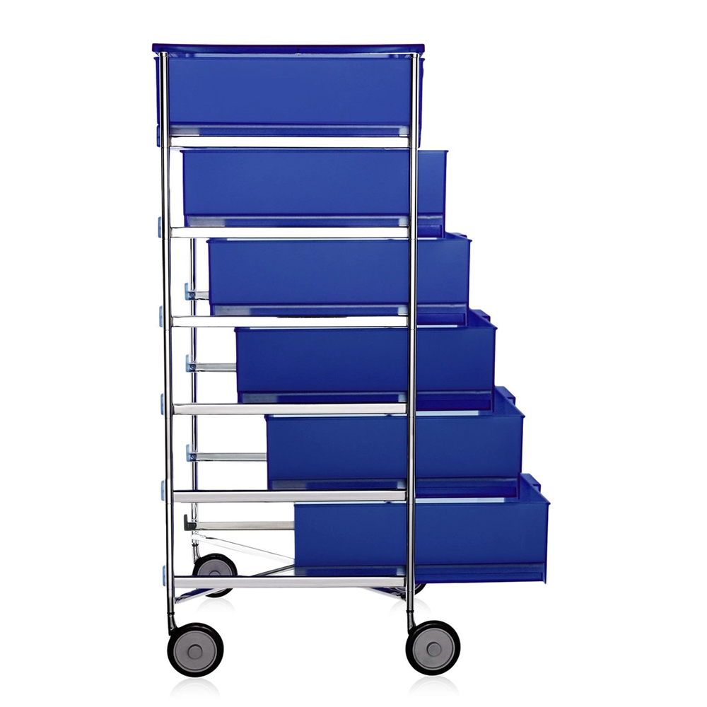 Rollcontainer 6 blau mobil kartell 102191