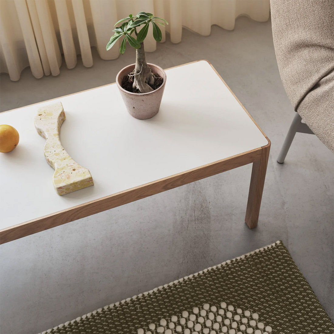 workshop 120x43 warm grey linoleum muuto 89504