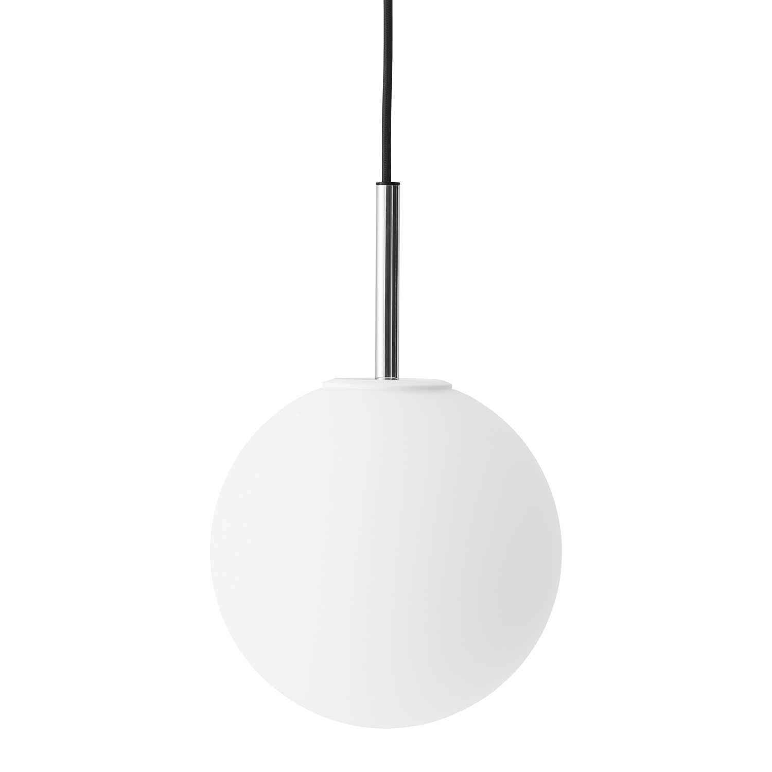 Audo - TR Bulb Pendelleuchte polierter Stahl / matt opal