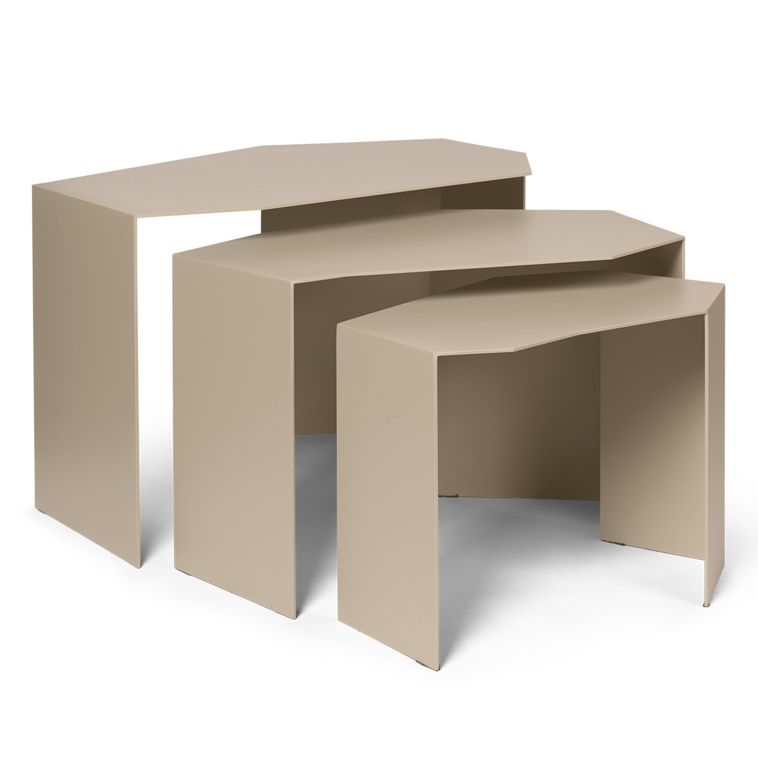 fermLIVING Shard Cluster Tables SetOf3 Cashmere 1104269203 101812