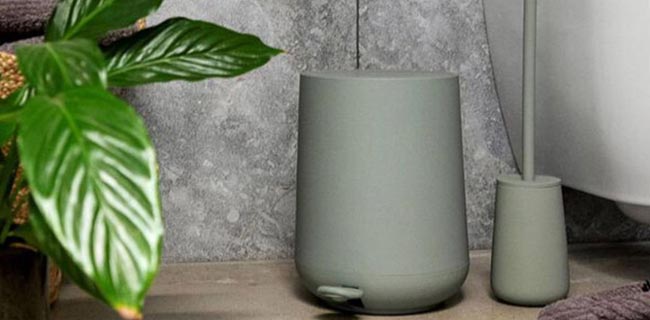 Bad Badezimmer Toilette Mülleimer Toilettenbürste