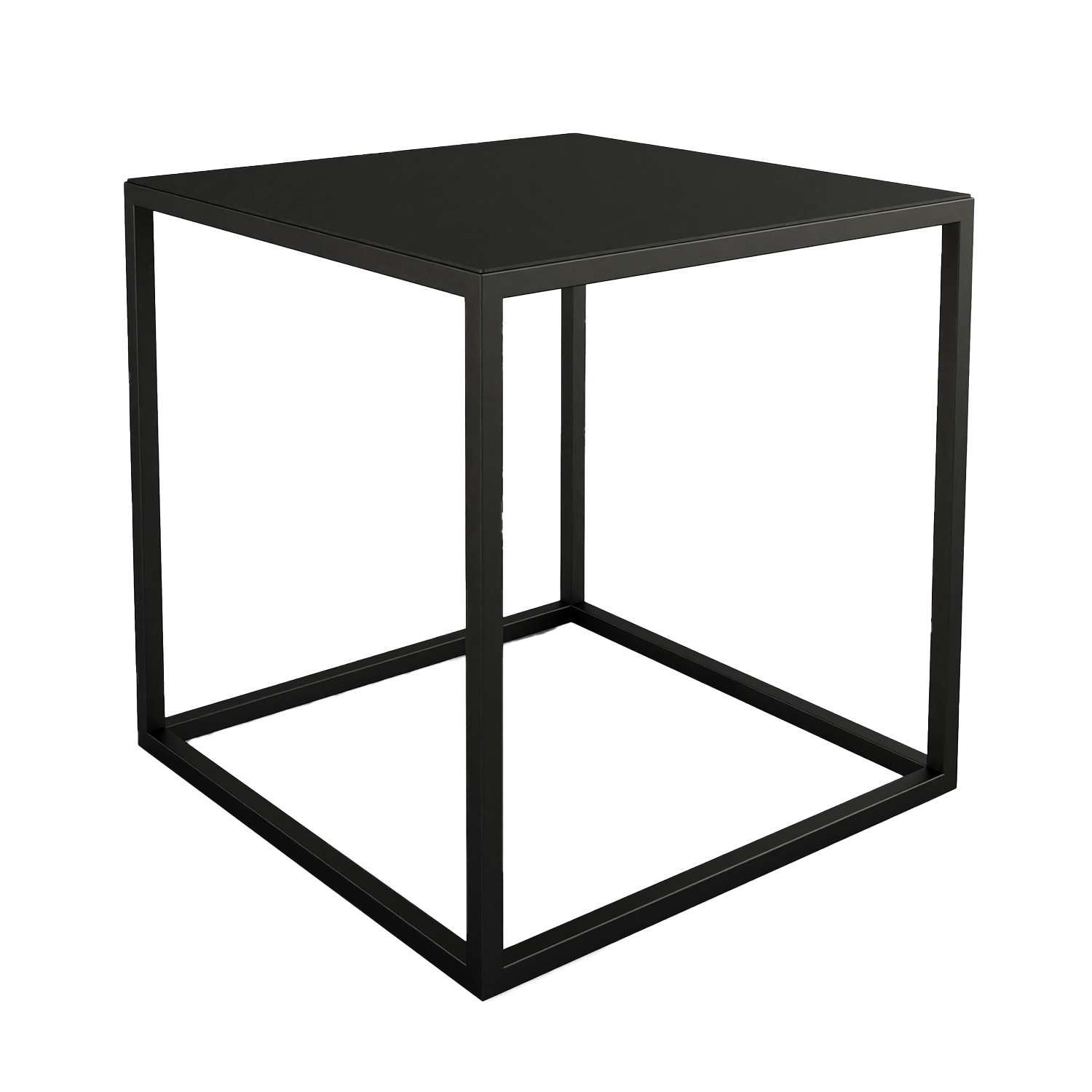 metallbude soli x beistelltisch schwar schraegz 96793