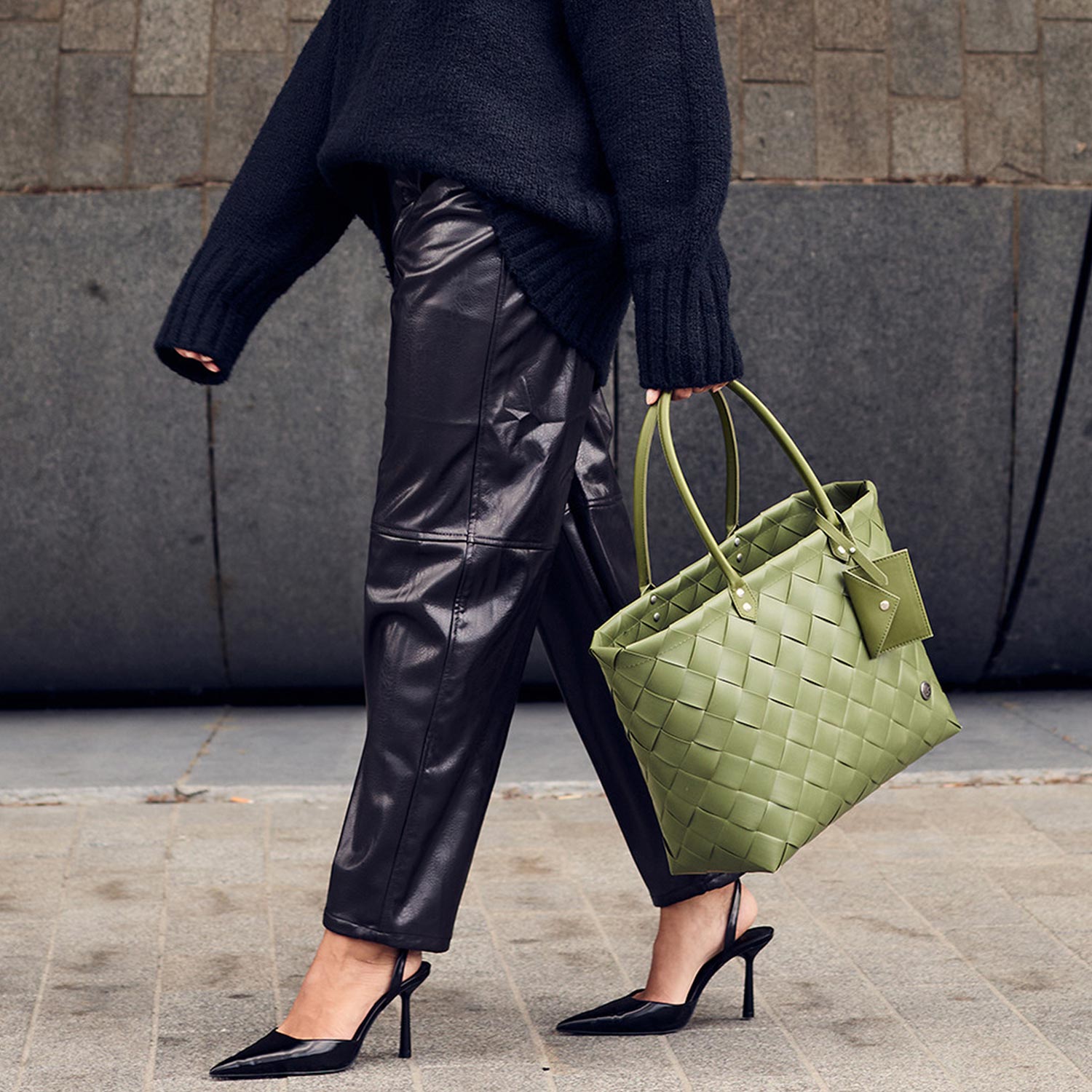 Handed By - Chloé Shopper laurel green