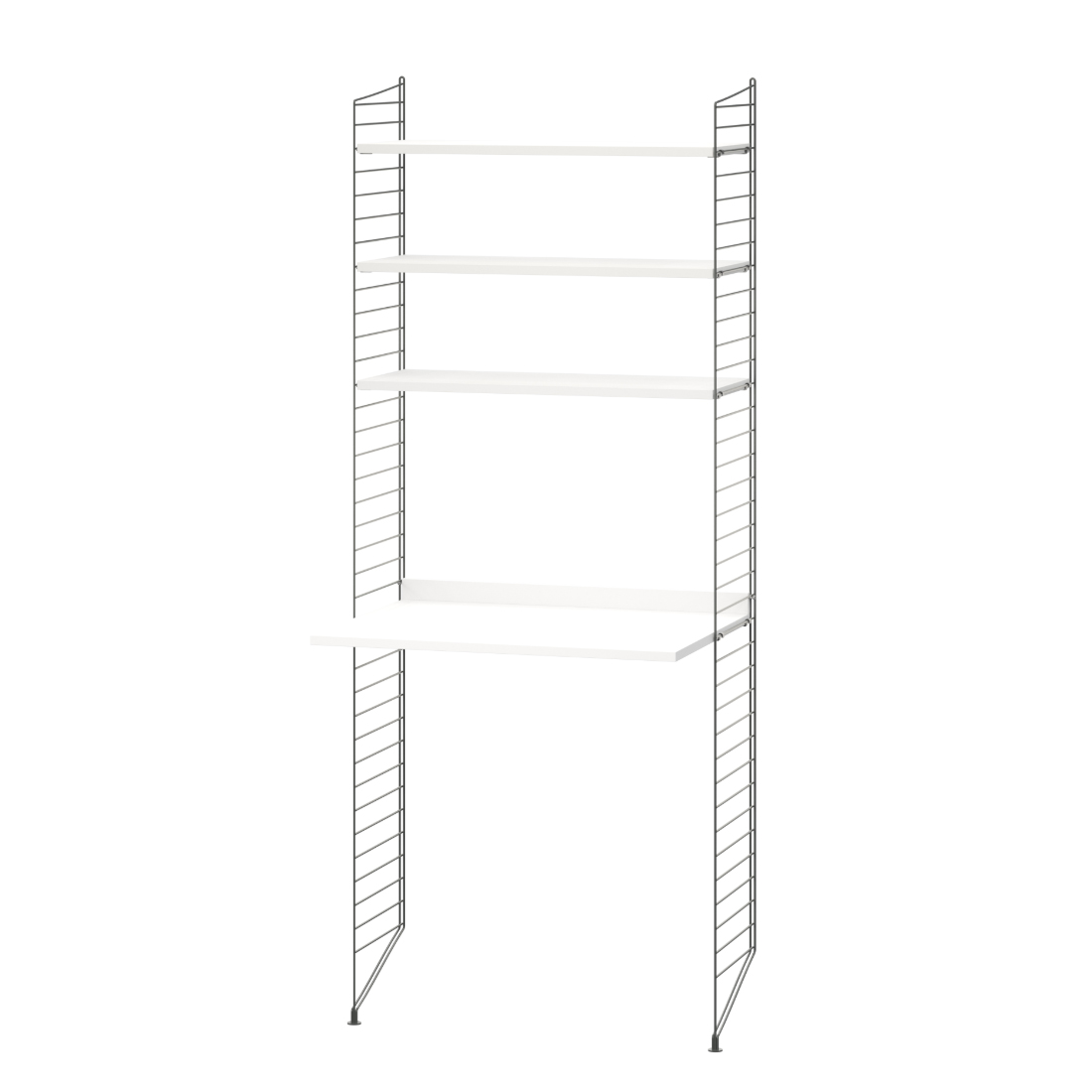 string - Regal Konfiguration W1 dunkelgrau / weiß