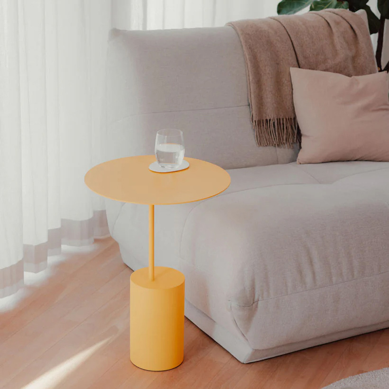 Metallbude - Ciro Beistelltisch weiß