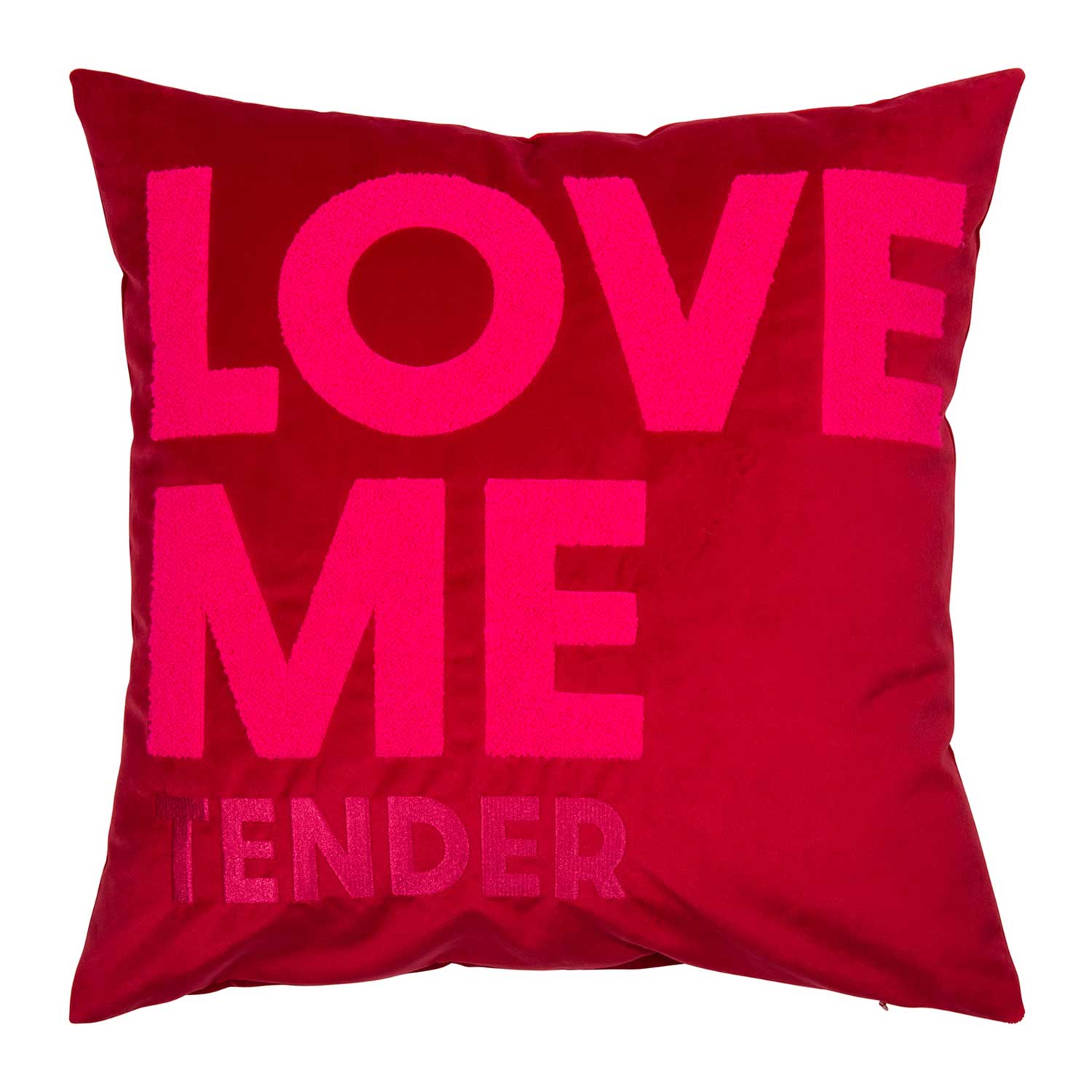 Pad Kissen Letters 45x45 pink red 107385