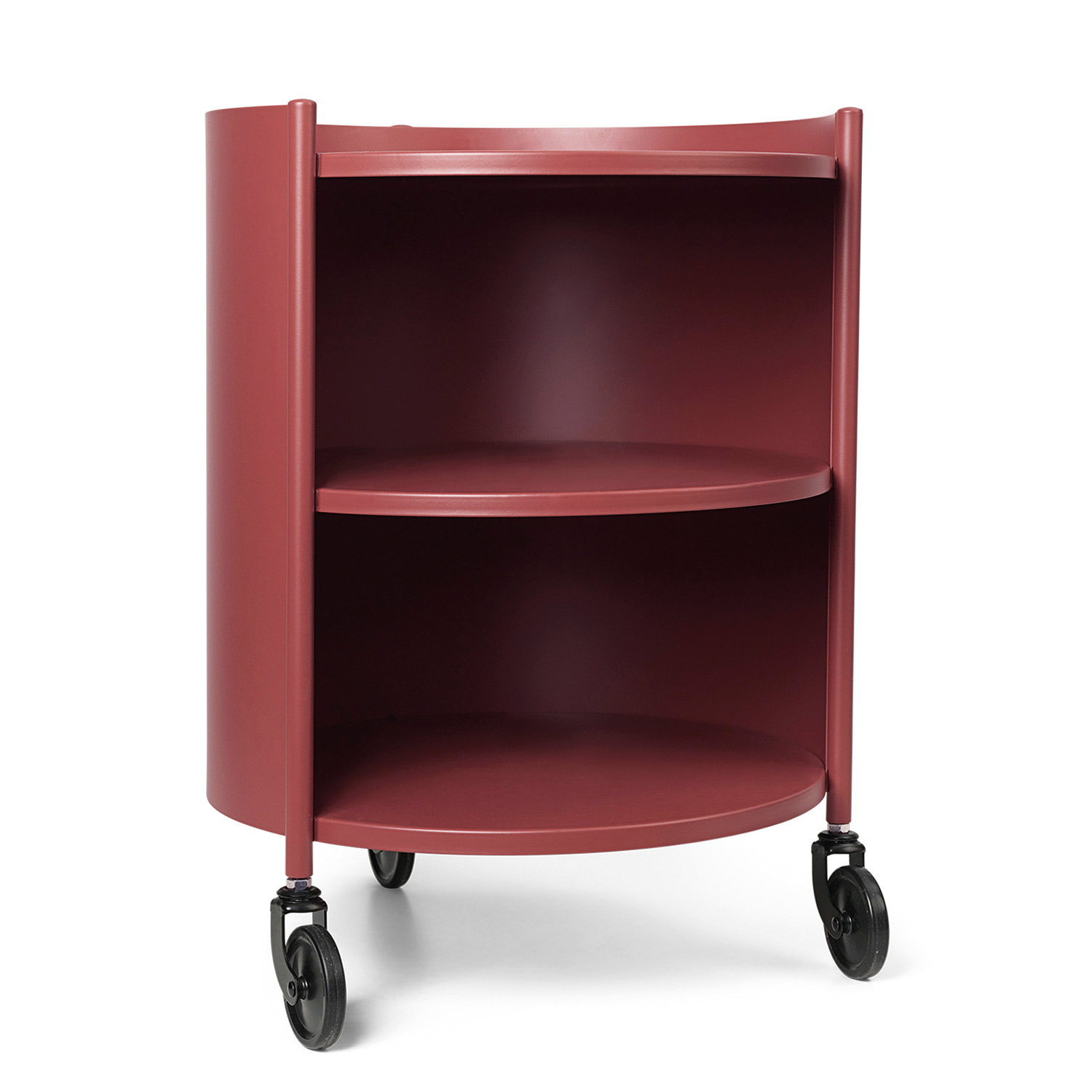 ferm living eve storage rollwagen mahagoni rot 90849