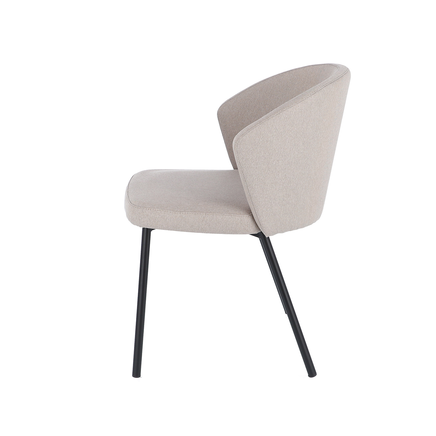 jan kurtz mila stuhl beige seitlich 73956