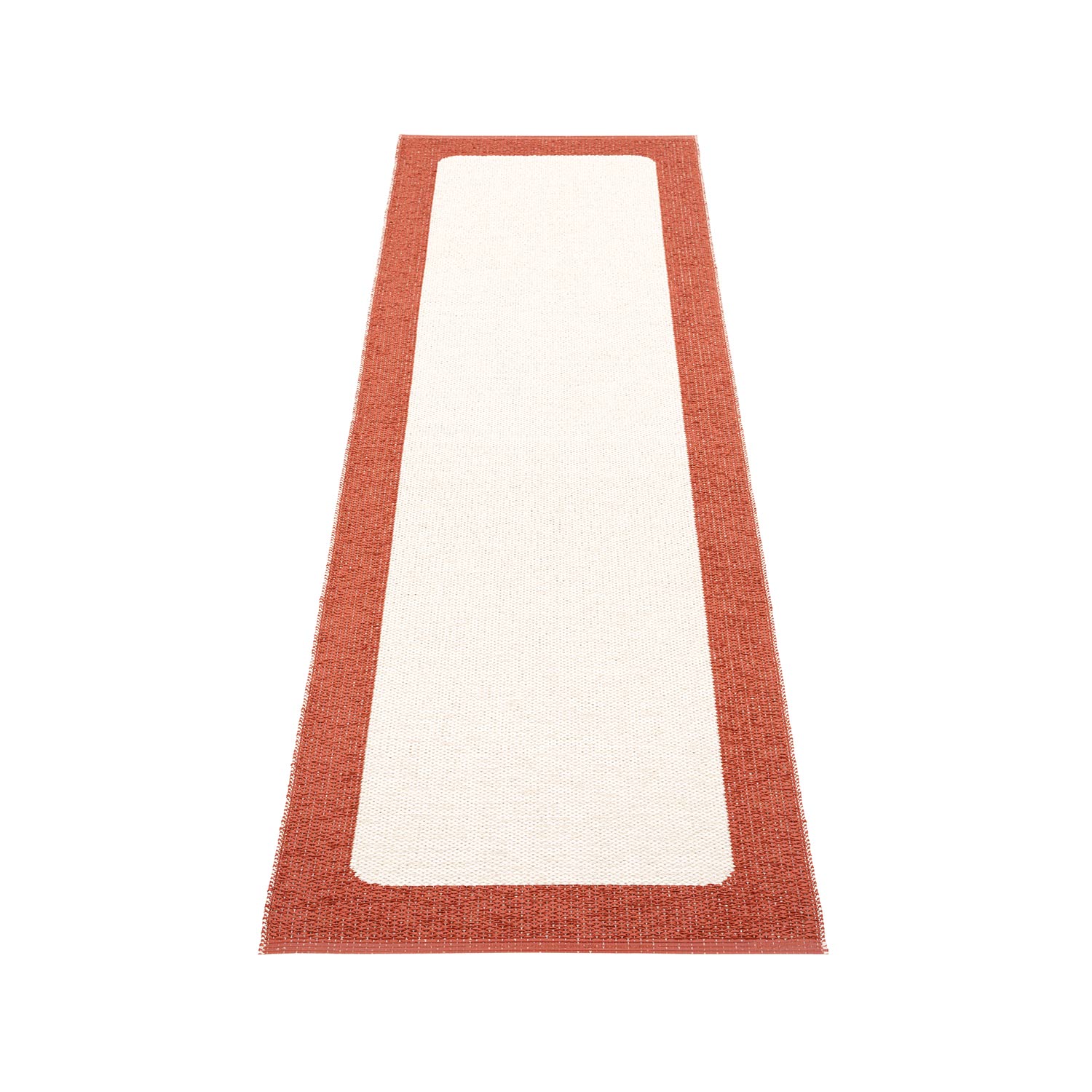 pappelina ilda teppich brick vanilla 70 240 cm 78970