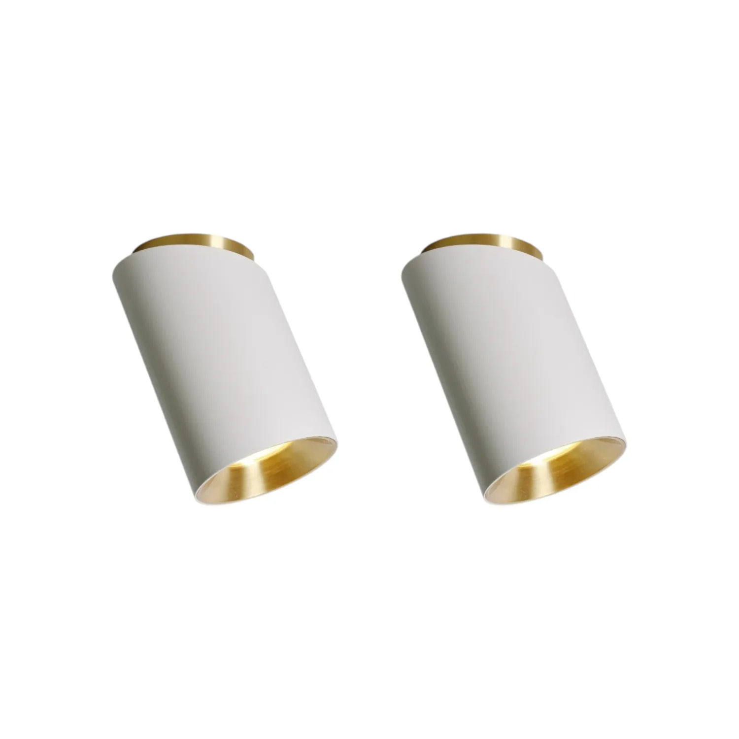 DCW - Tobo Deckenleuchte Ø 8,5 cm diagonal ws/ws 2er-Pack