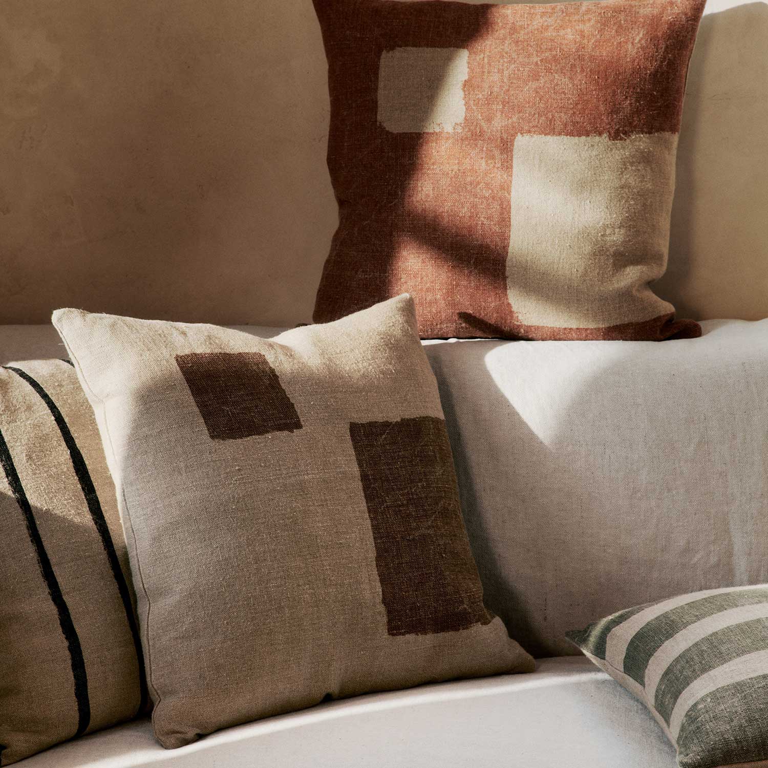 Ferm Living - Oleo Kissen terracotta/natural