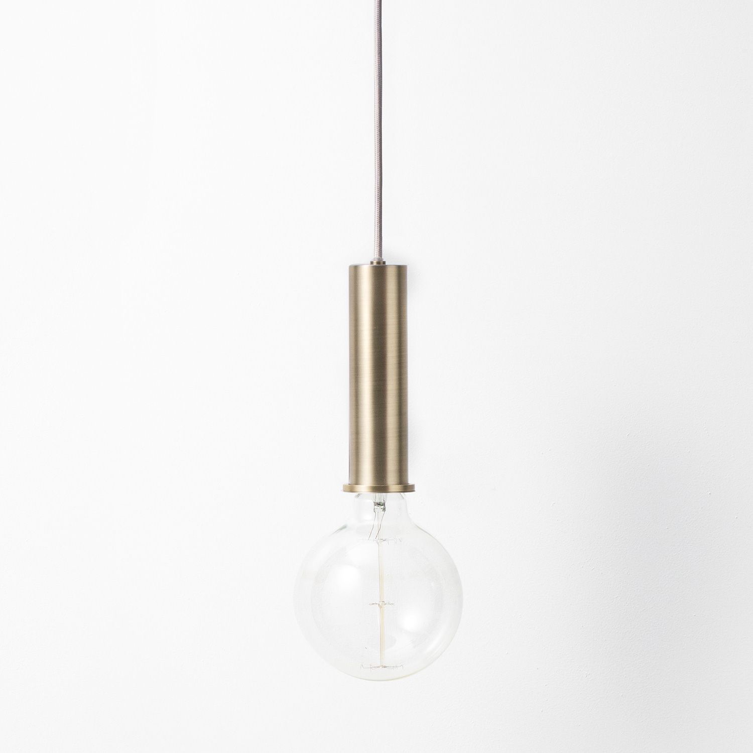 ferm living collect socket brass high mit leuchtmittel 61632