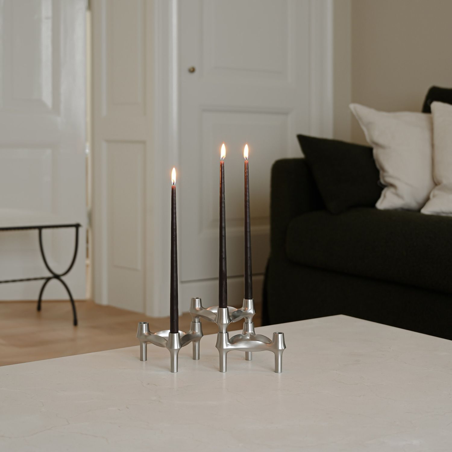 STOFF Nagel - BMF Kerzenhalter chrom einzeln