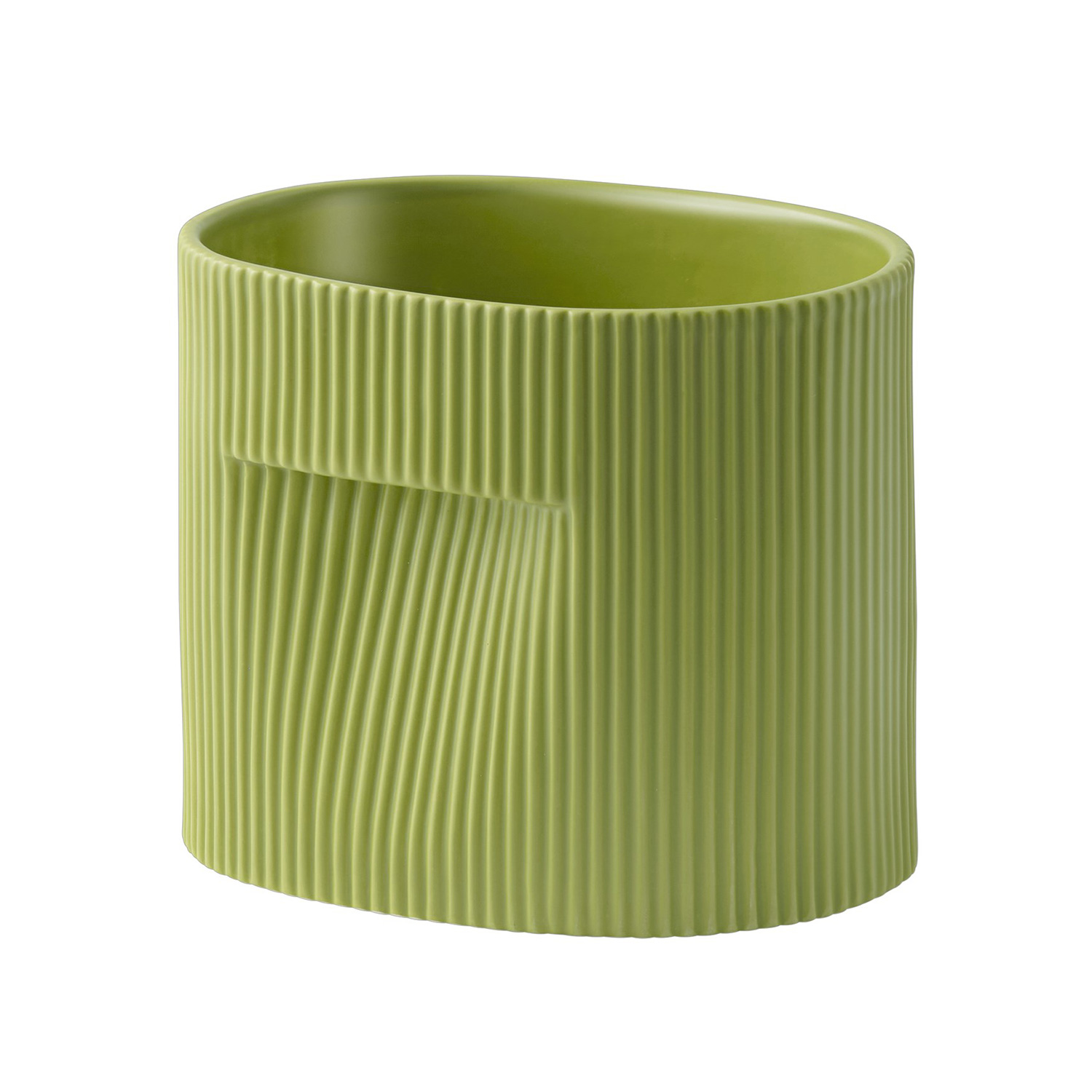 muuto Ridge Blumentopf moosgruen 15 cm 105341