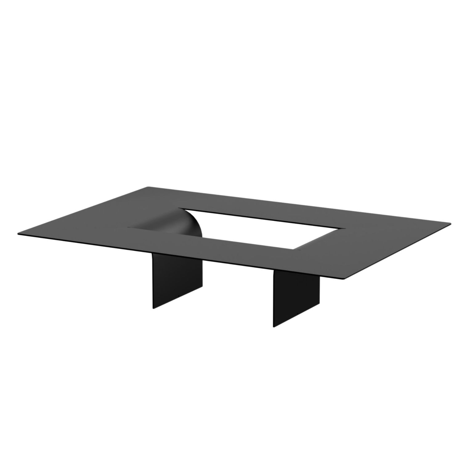 Metallbude - Cut Couchtisch schwarz