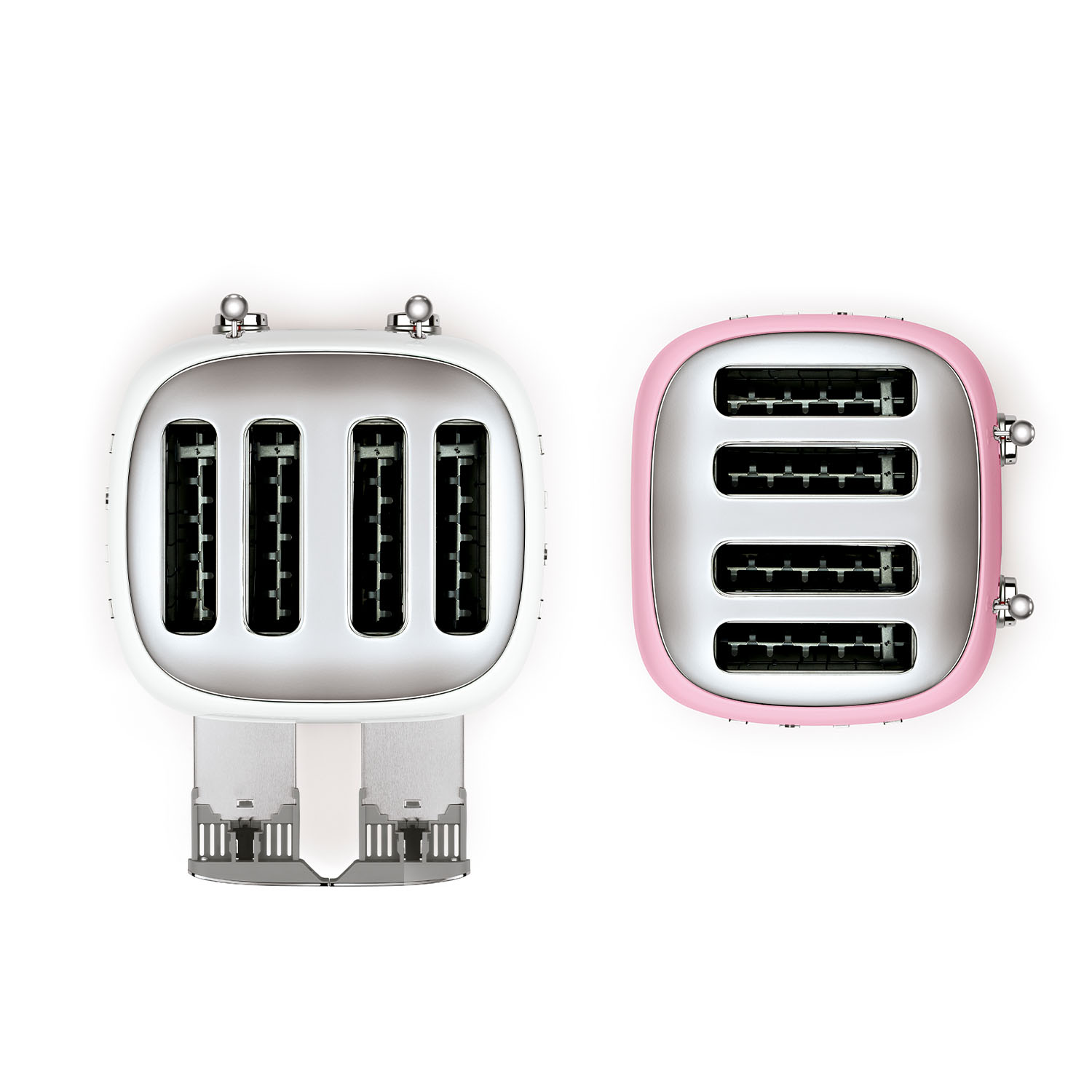 Von Oben smeg Toaster 4 Schlitze TSF03