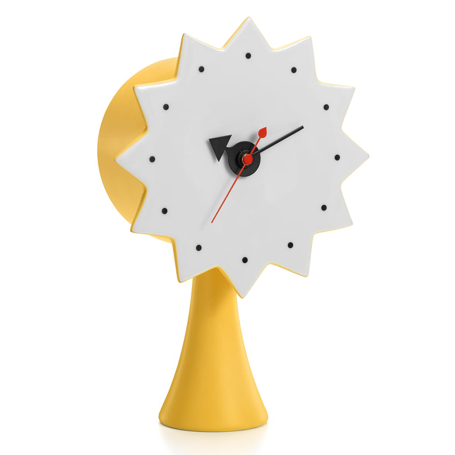 ceramic clock no2 gelb vitra 57002