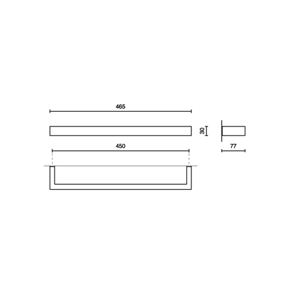 zack linea handtuchstange masse 40387