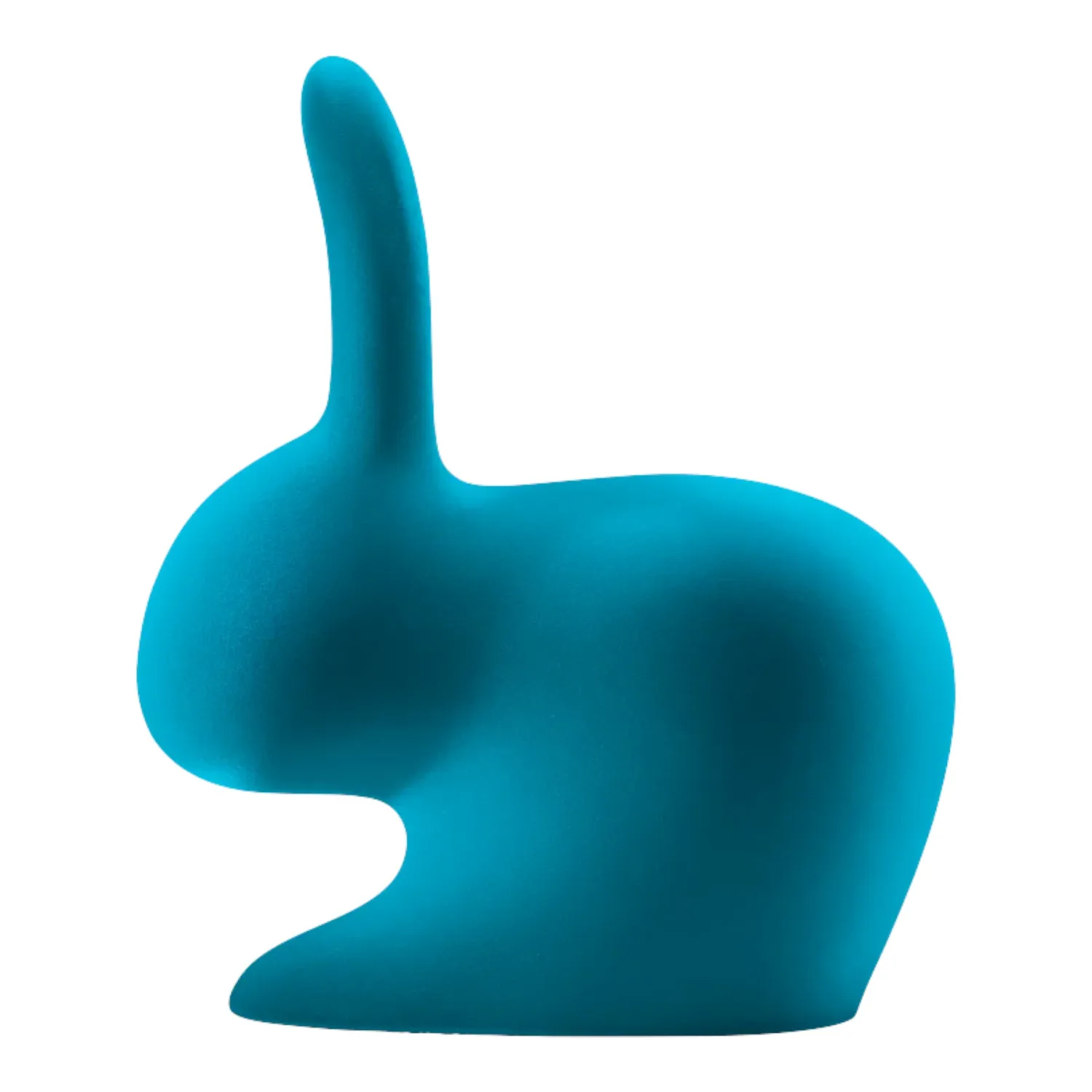 Qeeboo - Rabbit Stuhl Velvet Finish türkis