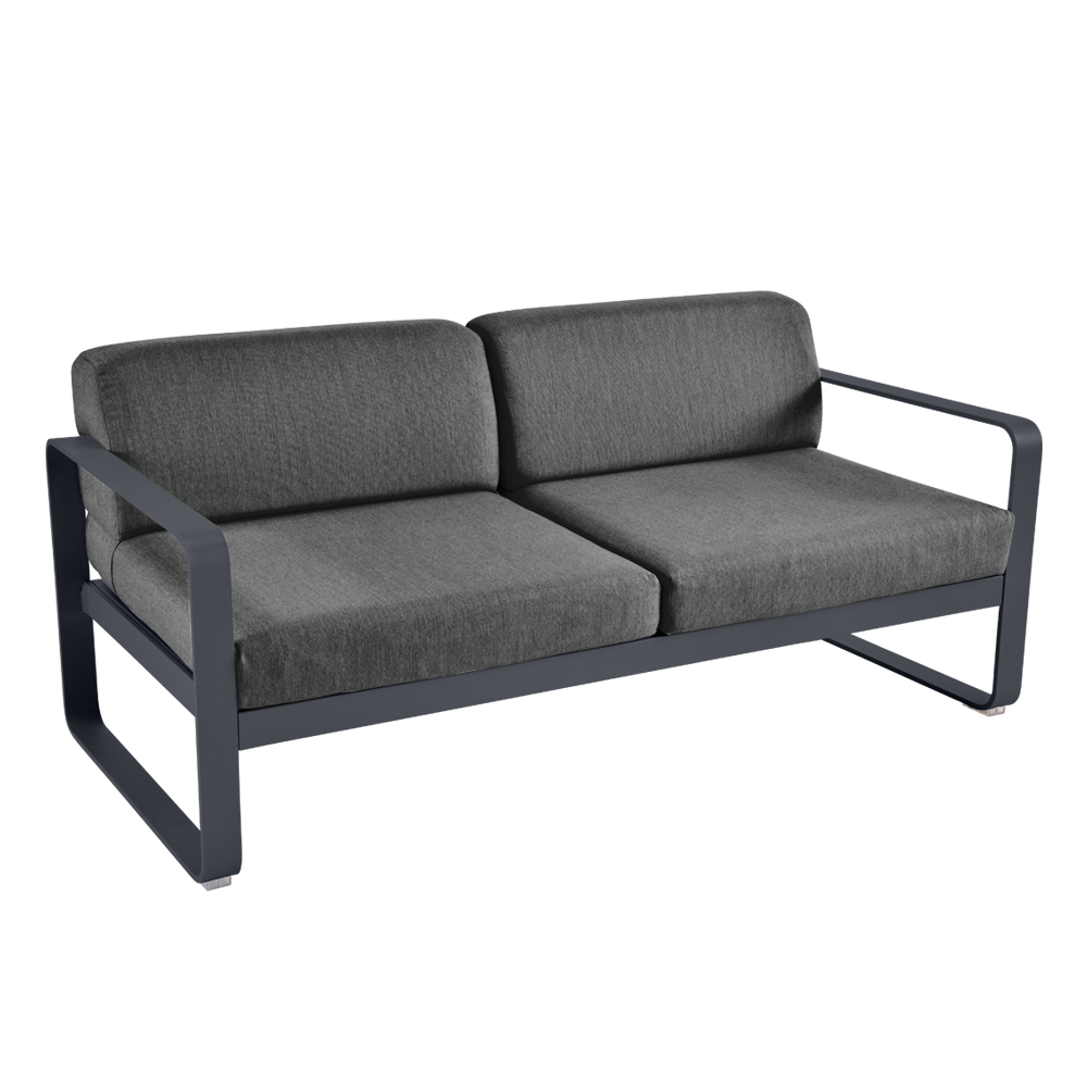 fermob bellevie sofa 2 anthrazit graphitgrau 65913