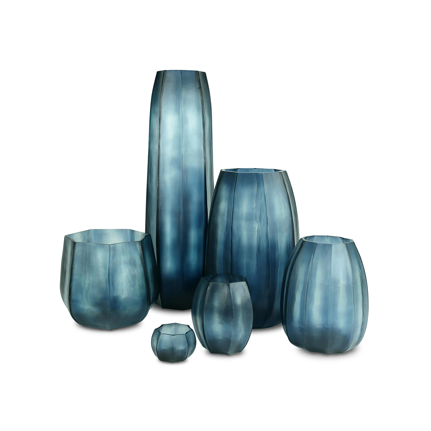guaxs koonam vase ocean blue indigo 73656