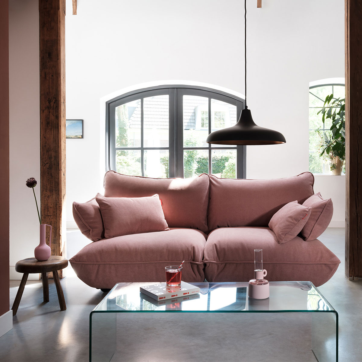 Fatboy - Sumo Ecksitz rechts Cord recycled soft pink