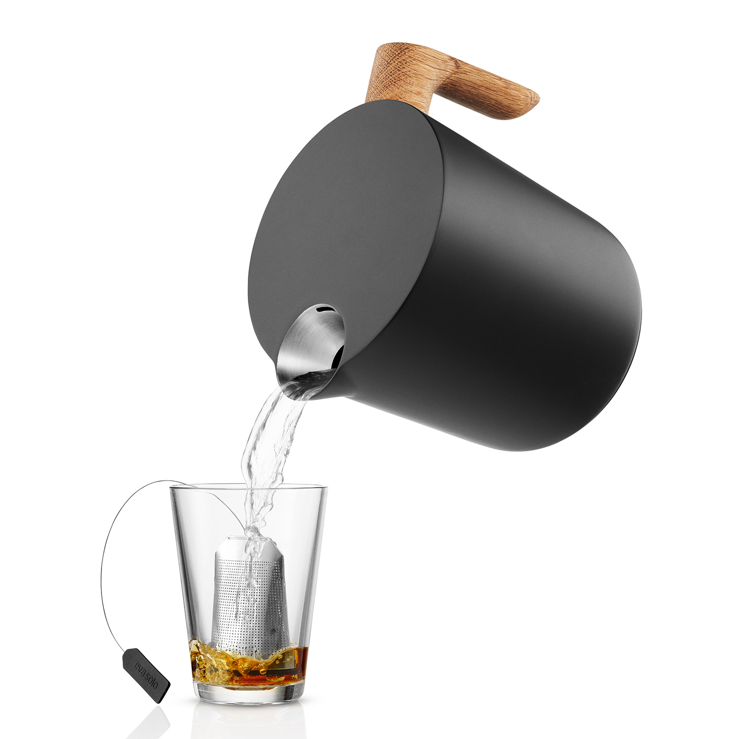 ordic kitchen wasserkessel schwarz eva solo 78530