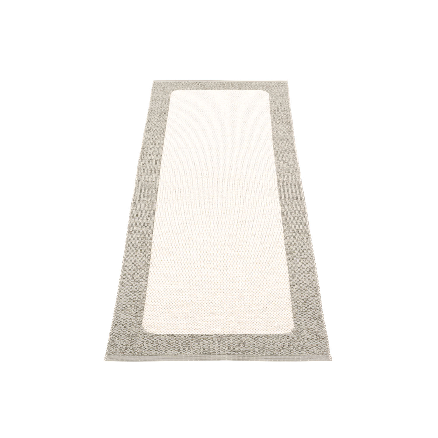pappelina ilda teppich warm grey vanilla 70 180 cm 78979