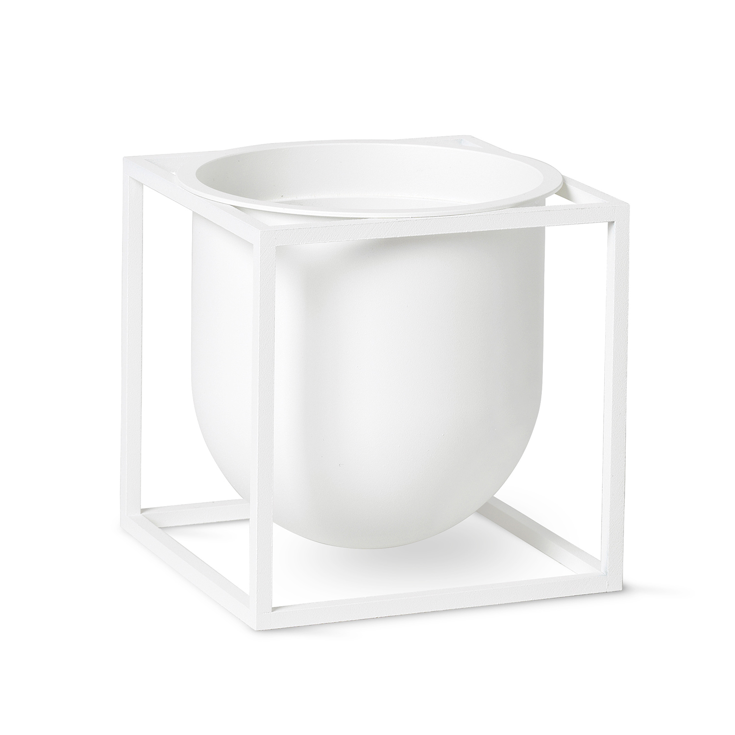 byLassen Kubus Flowerpot 14 white