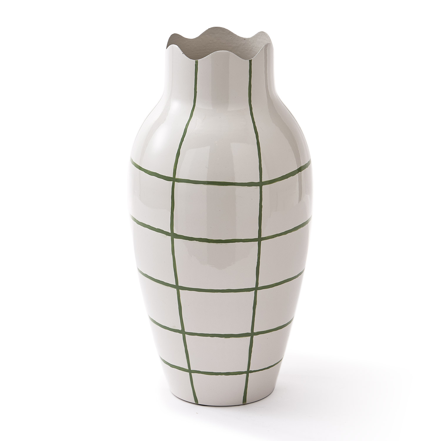 Pols Potten Wavy Vases 300 205 053 weisse Vase Schraeg 102406