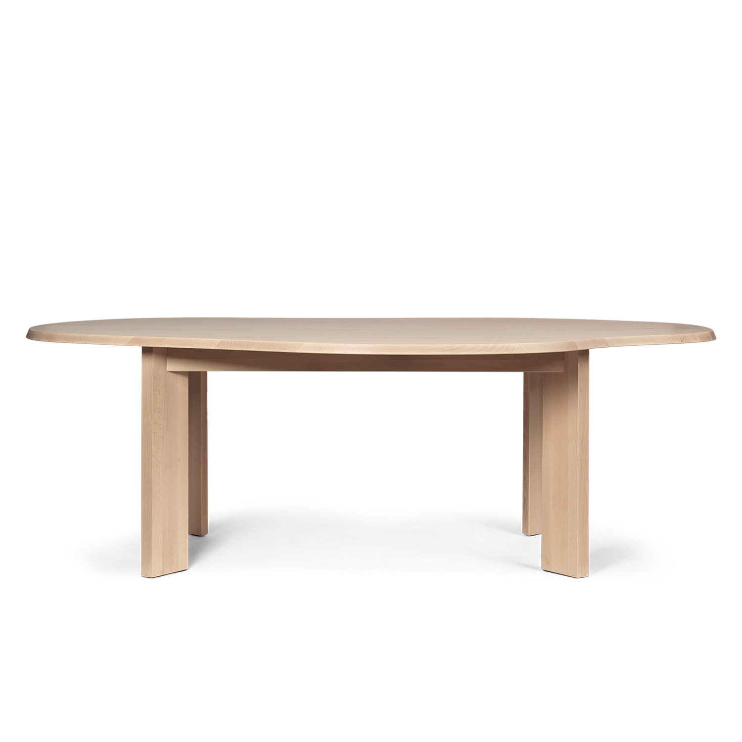 fermLIVING Tarn Dining Table 220 WhiteOiledBeech 1104268362 102053