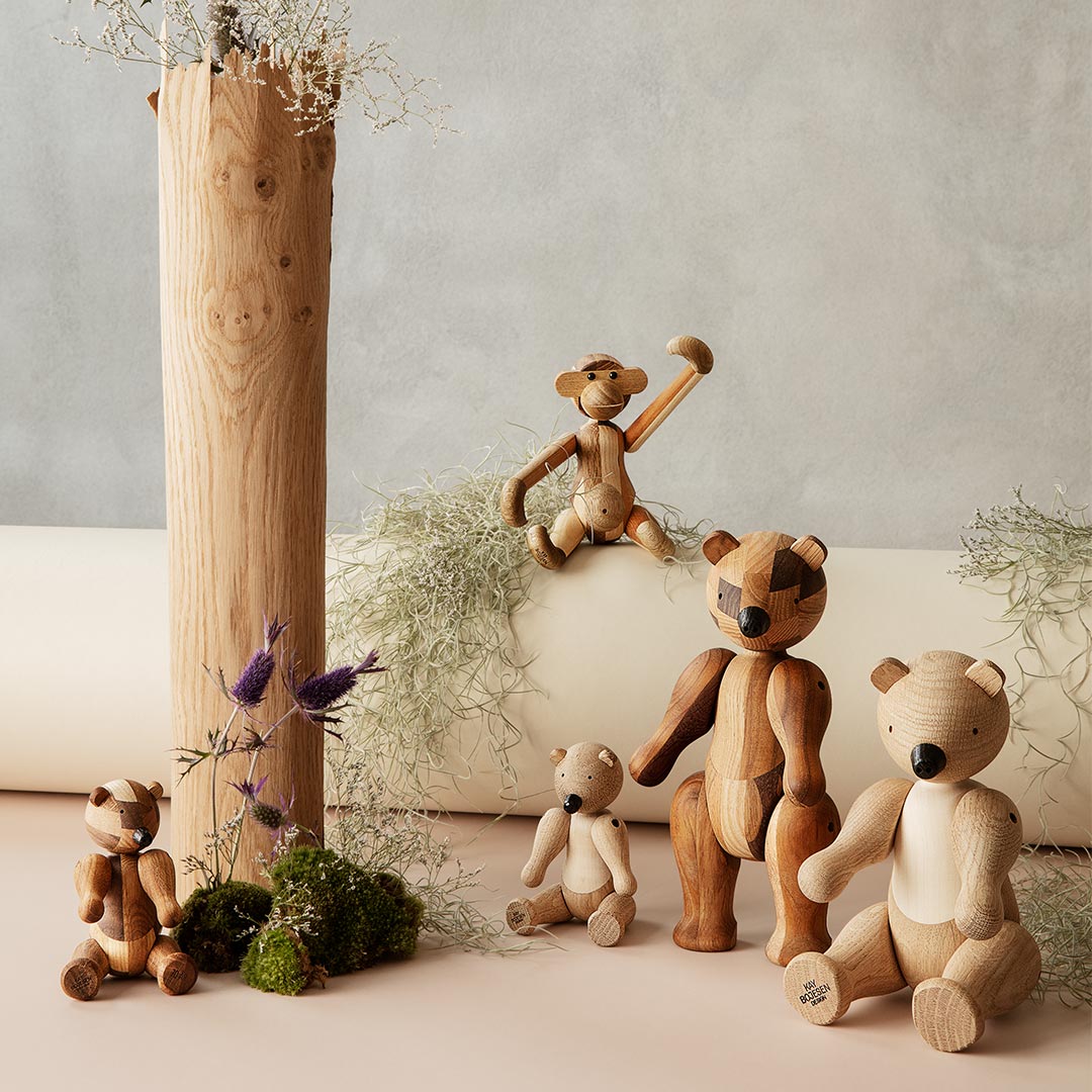 kay bojesen dekofigur baer mixed wood affe 80037