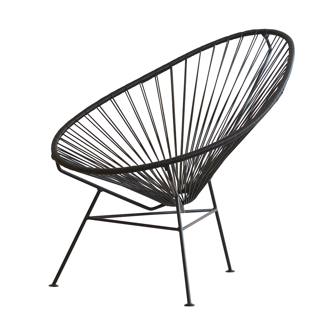 ok design acapulcostuhl schwarz 69577