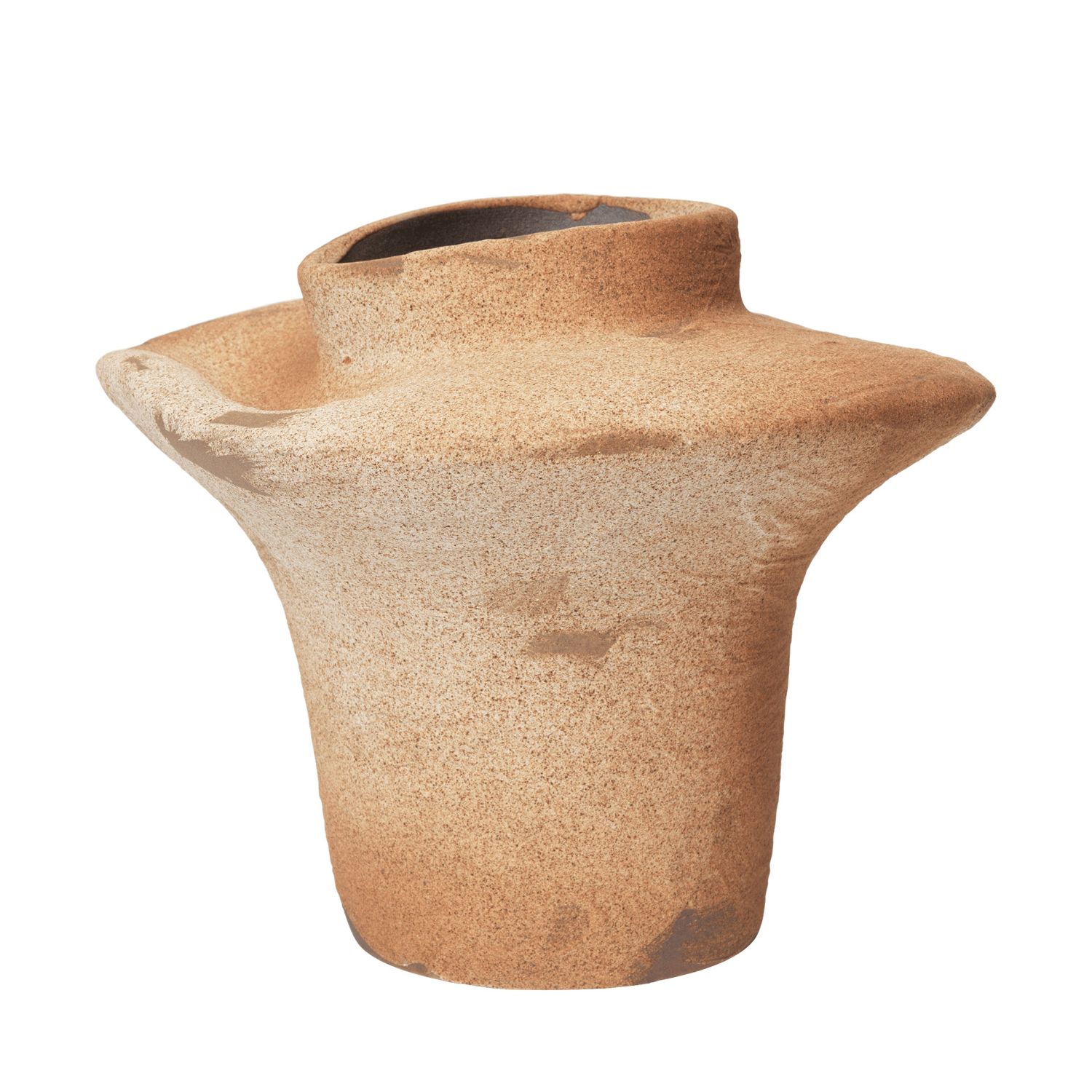 Ferm Living - Evio Vase H 22 cm burnt umber