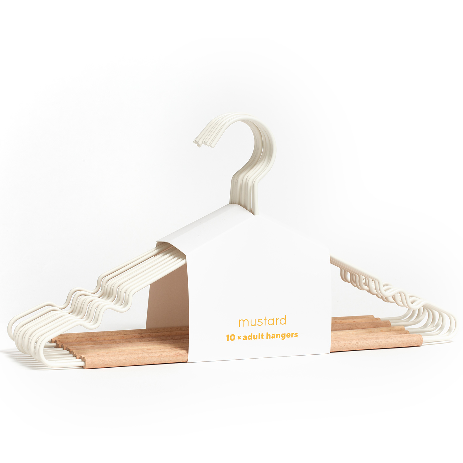 mustard made adult top hangers kleiderbuegel white 96480