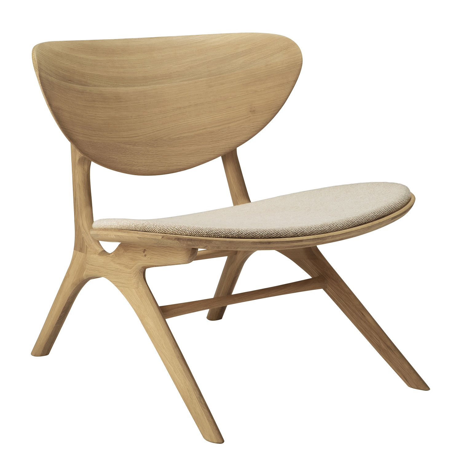 ethnicraft loungesessel eye eiche poster off white 50675 103900