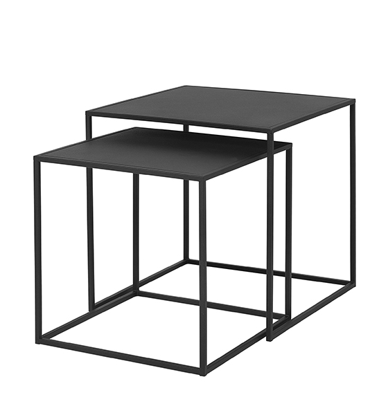 blomus fera beistelltisch set 2 schwarz 82180
