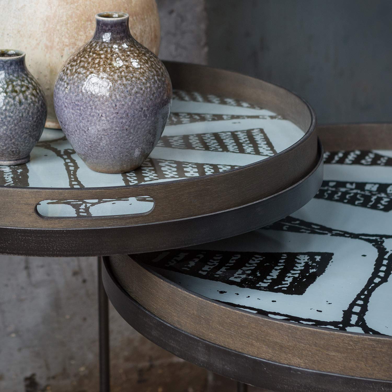 ethnicraft tisch s l rund niedrig detail 71428