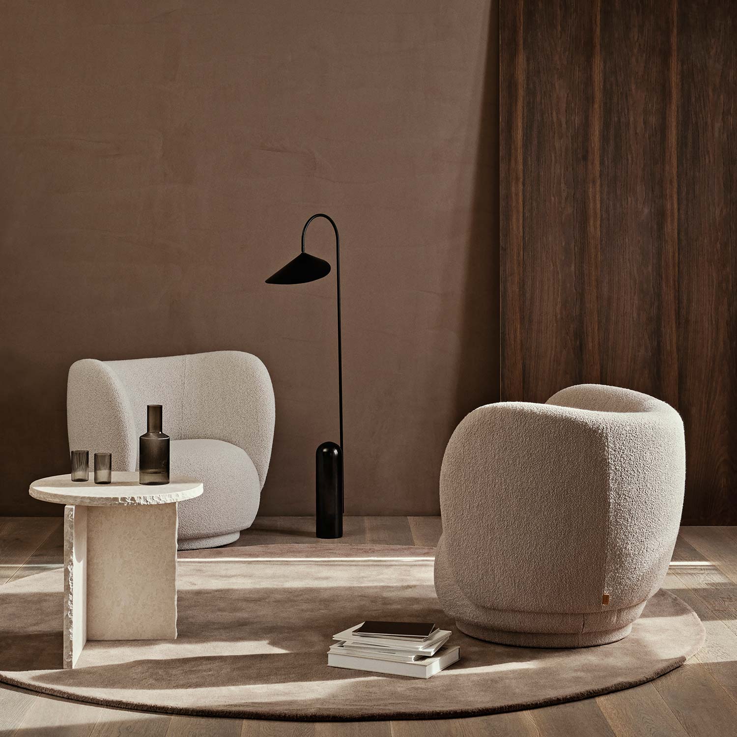 fermLIVING Stille Tuftingteppich Durchmesser 240 101985