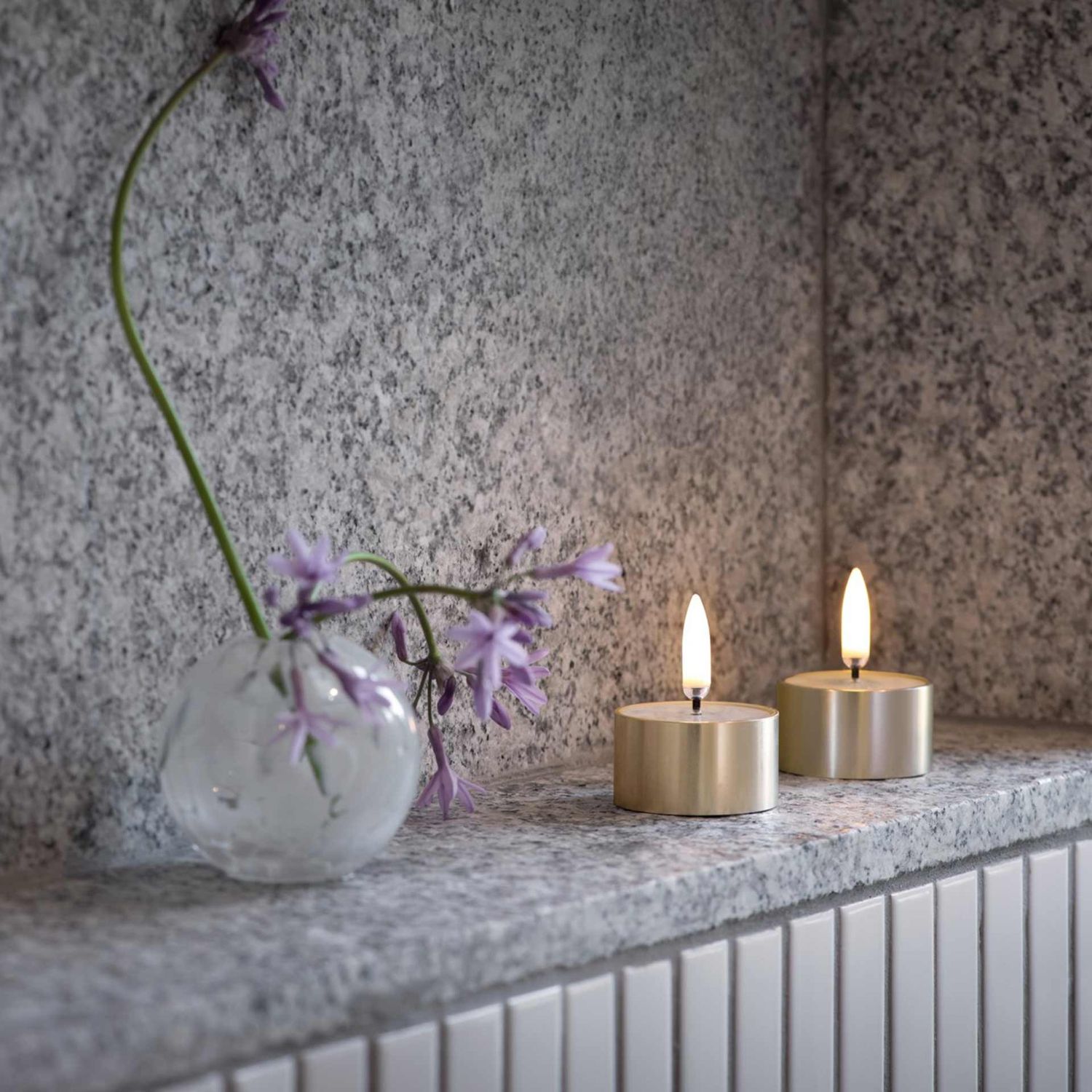 Uyuni Lighting - LED Teelicht 2er-Set 4,1 x 2,3 cm metal