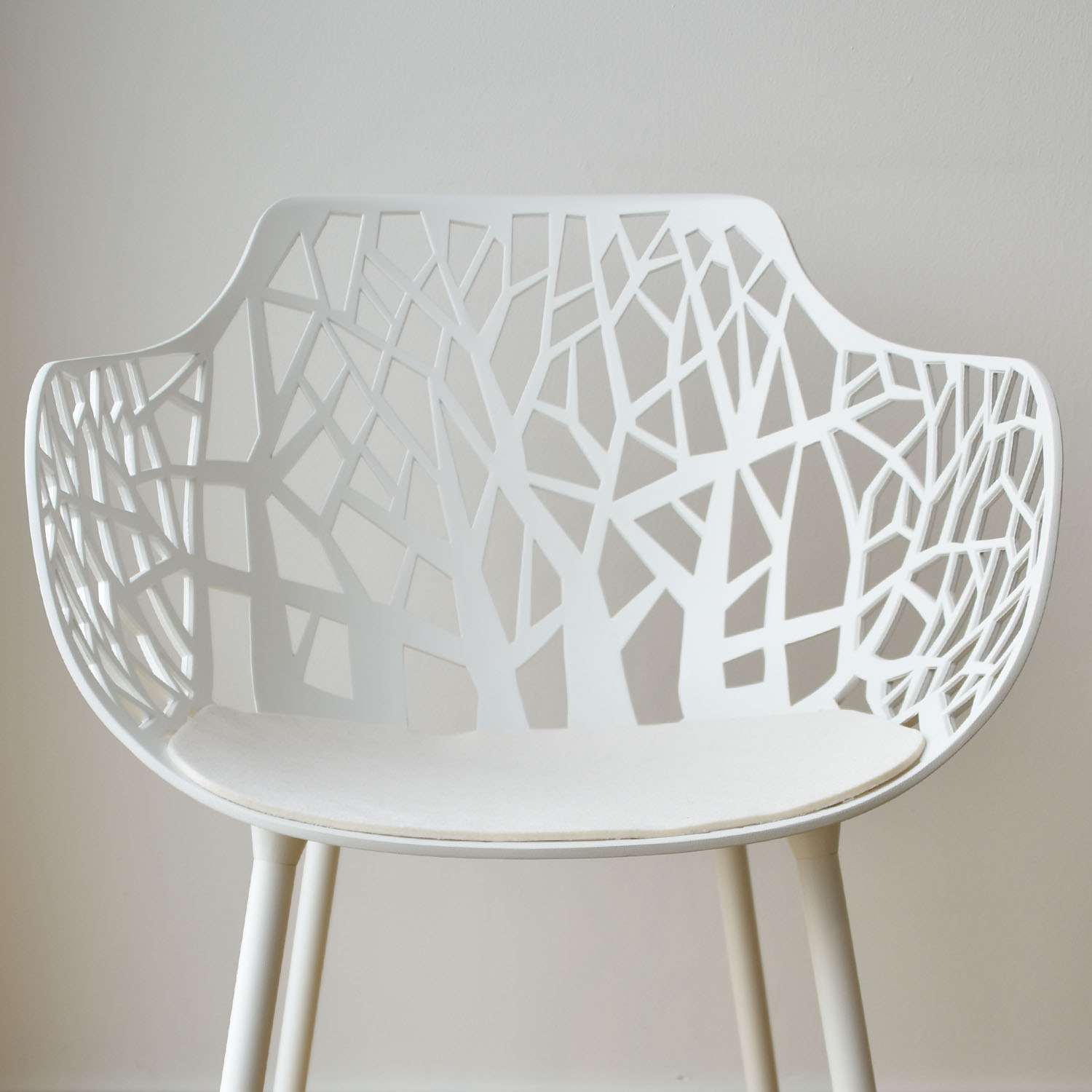 Feltro Sitzkissen wei fast forest 25701