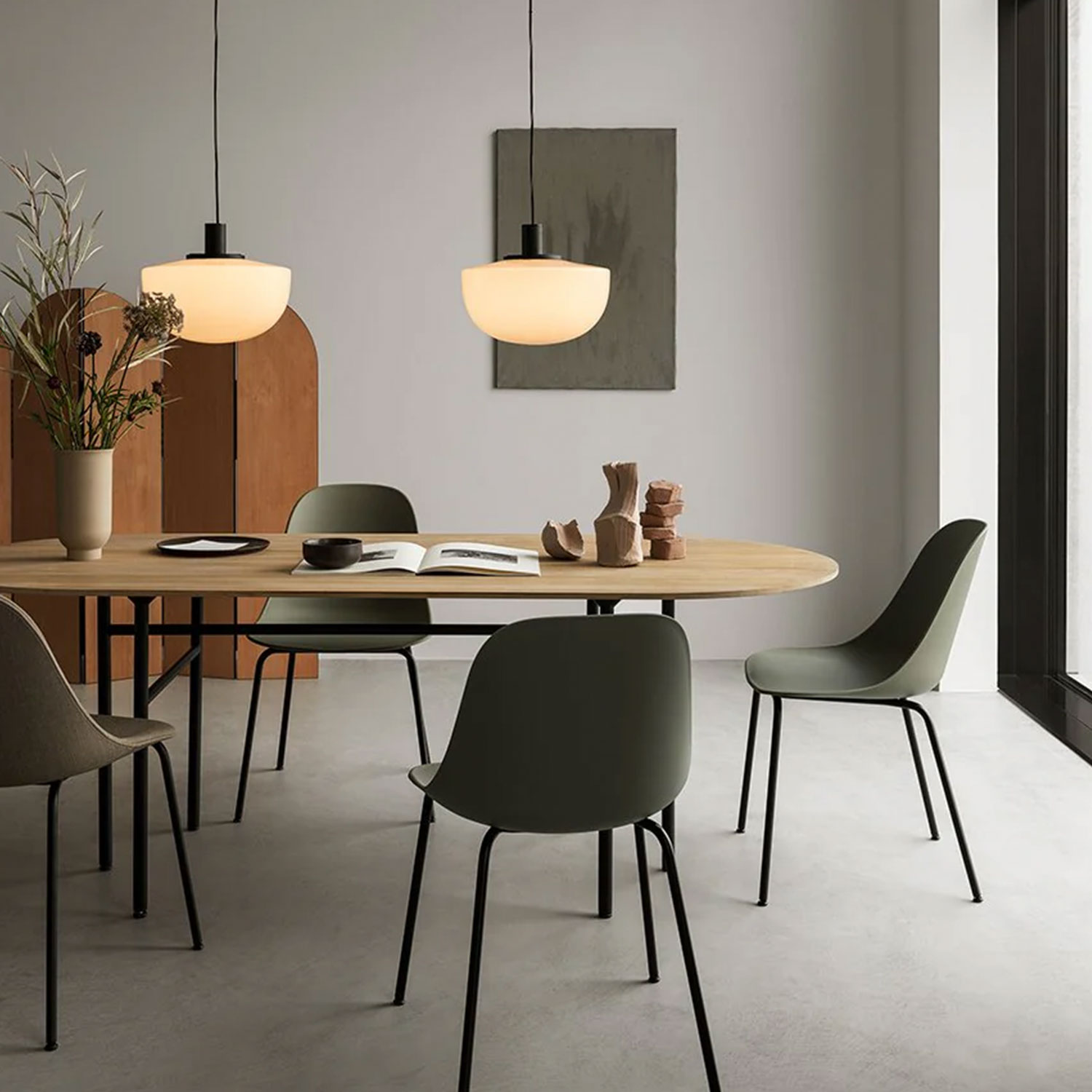 Audo Bank Pendelleuchte im Essbereich 103742