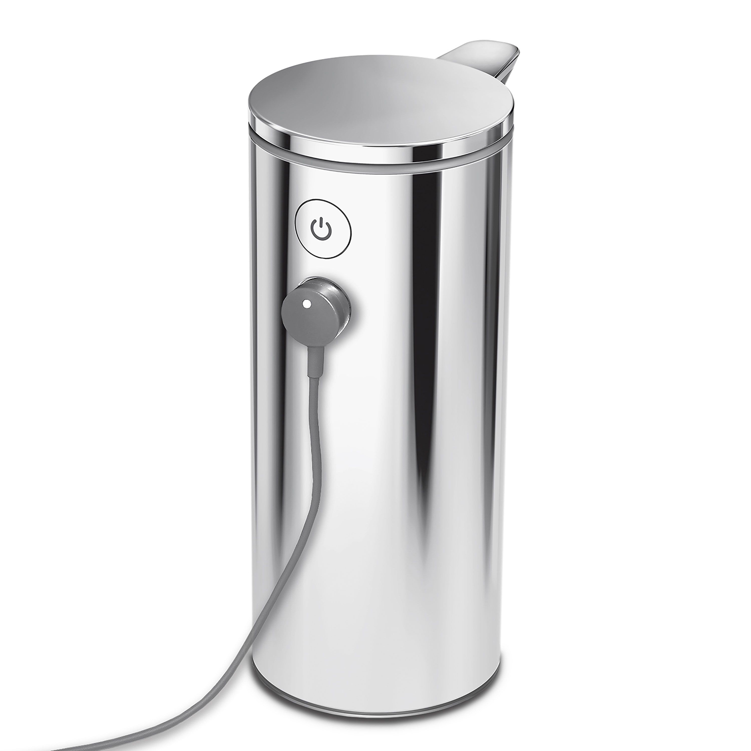 simplehuman sensorspender fuer fluessigseife poliert ladung 98407