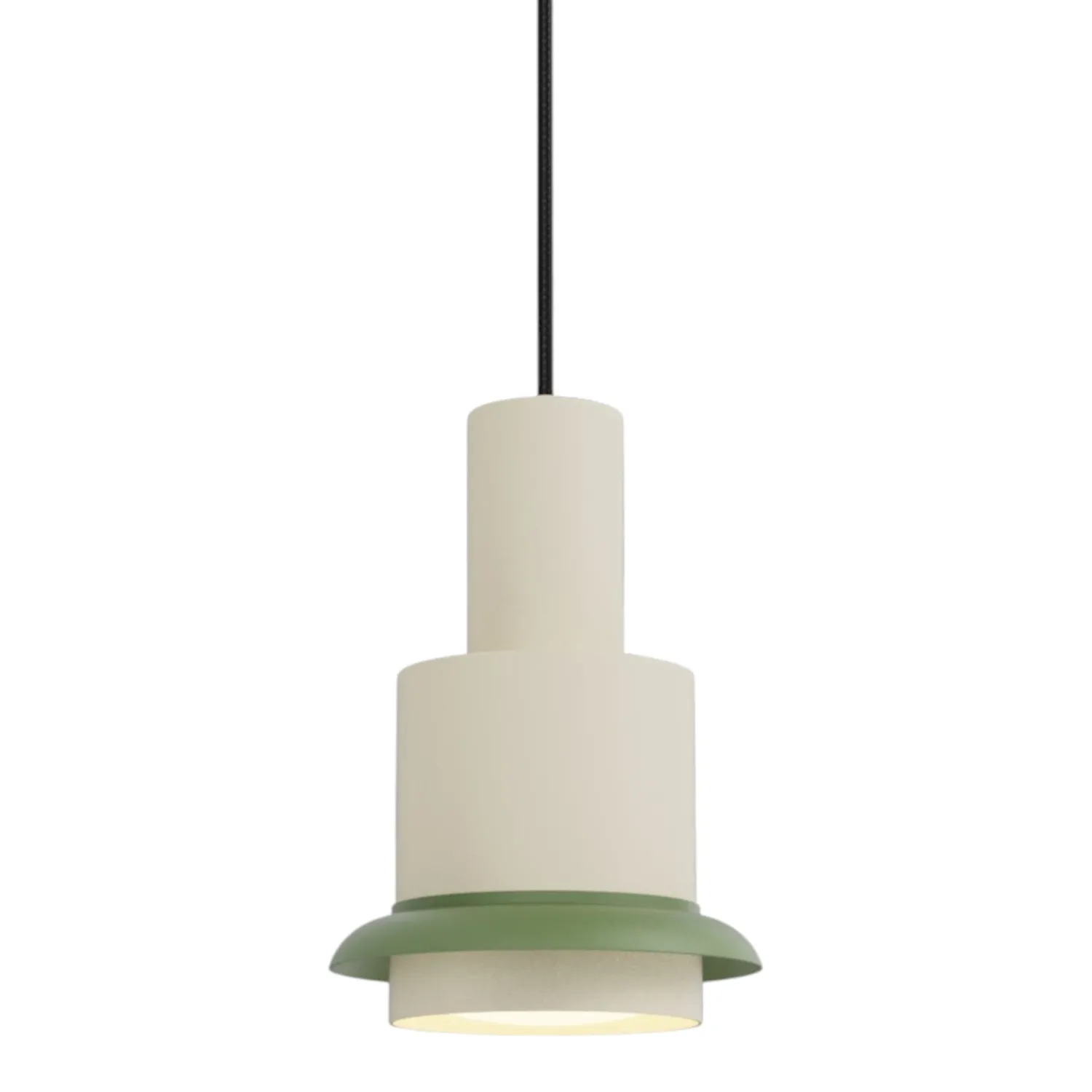 DCW - Chaumont Pendelleuchte Ø 15 cm weiß grün