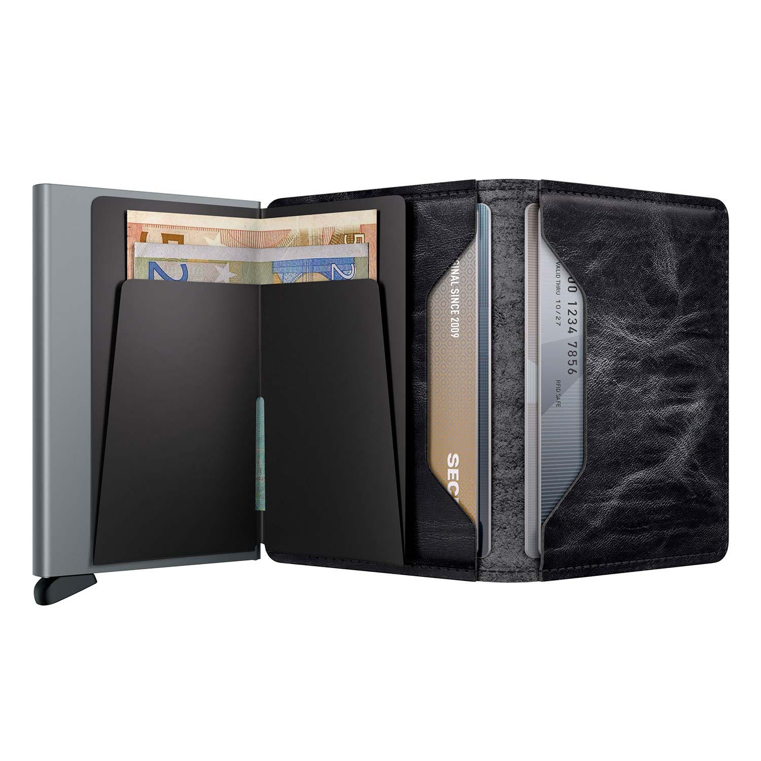 original slimwallet Dutch Martin grey offen 104924