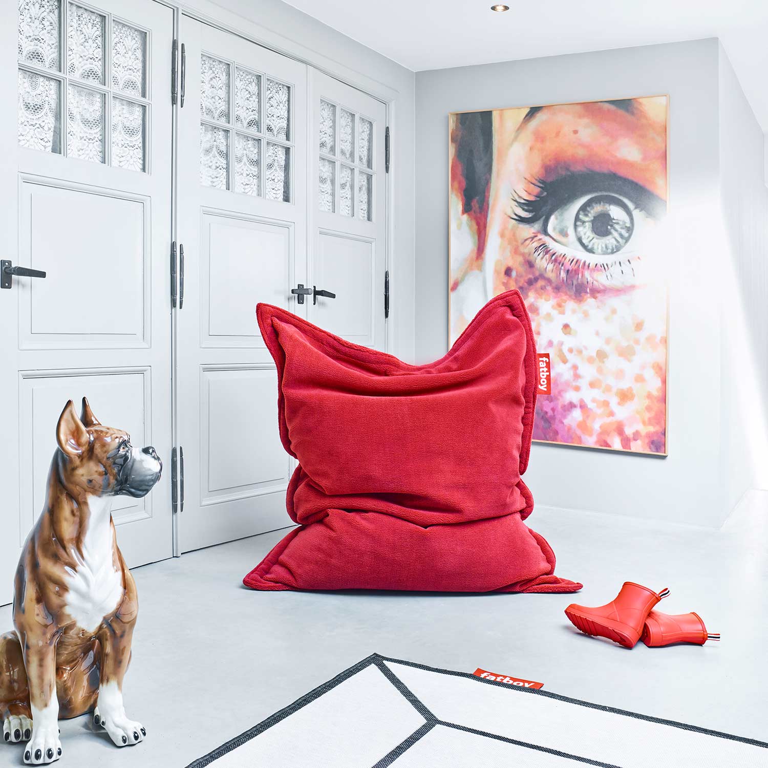 fatboy slim teddy red sitzsack 60139